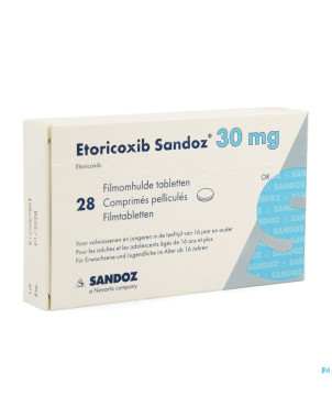 Etoricoxib sandoz 30mg comp pell  28 x 30mg