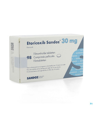 Etoricoxib sandoz 30mg comp pell  98 x 30mg