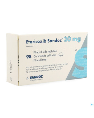 Etoricoxib sandoz 30mg comp pell  98 x 30mg