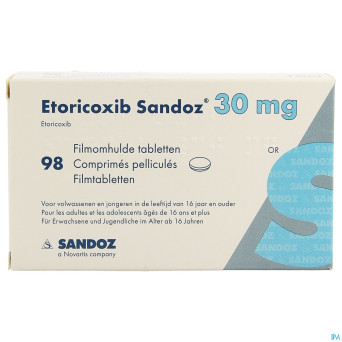 Etoricoxib sandoz 30mg comp pell  98 x 30mg