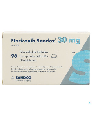 Etoricoxib sandoz 30mg comp pell  98 x 30mg