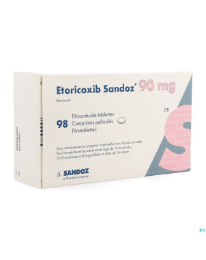 Etoricoxib sandoz 90mg comp pell  98 x 90mg