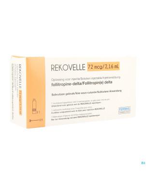 Rekovelle 72mcg/2,16ml sol inj 1 cartouche+9 aig.