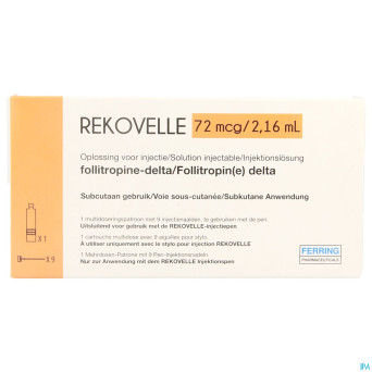 Rekovelle 72mcg/2,16ml sol inj 1 cartouche+9 aig.