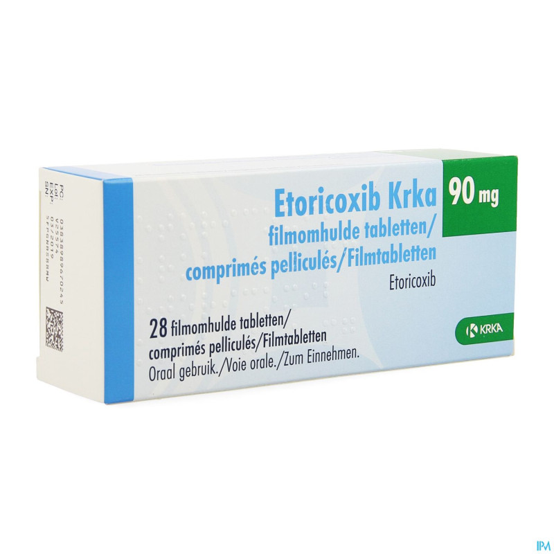 Etoricoxib krka  90mg comp pell 28 x  90mg
