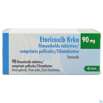 Etoricoxib krka  90mg comp pell 98 x  90mg