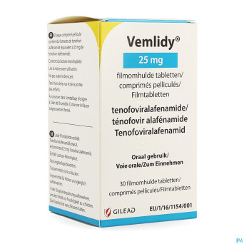 Vemlidy 25mg comp pell 30 x 25mg flacon
