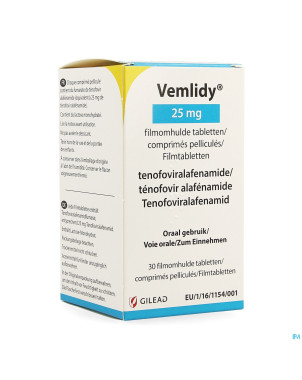 Vemlidy 25mg comp pell 30 x 25mg flacon