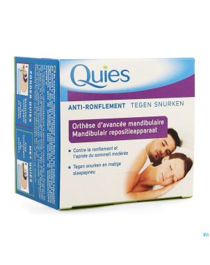 Quies a/ronflement orthese mandibulaire apnee