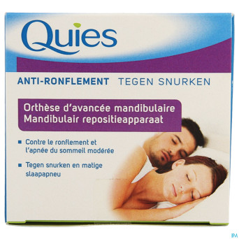 Quies a/ronflement orthese mandibulaire apnee