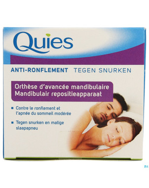Quies a/ronflement orthese mandibulaire apnee
