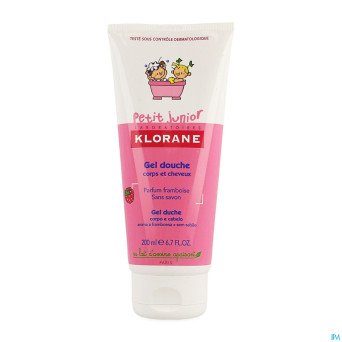 Klorane petit junior gel douche framboise    200ml