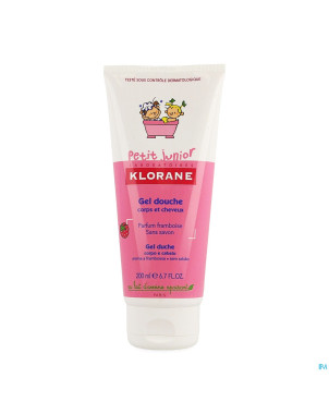 Klorane petit junior gel douche framboise    200ml