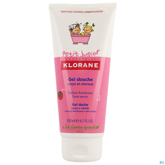 Klorane petit junior gel douche framboise    200ml