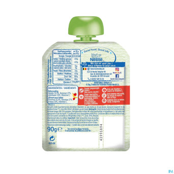 Naturnes pomme banane fraise    90g