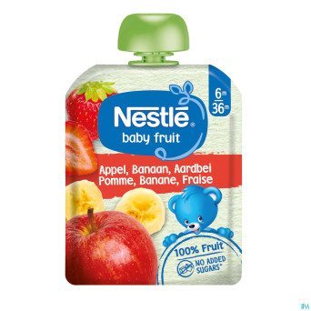 Naturnes pomme banane fraise    90g