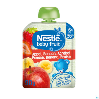 Naturnes pomme banane fraise    90g