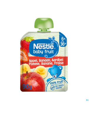 Naturnes pomme banane fraise    90g