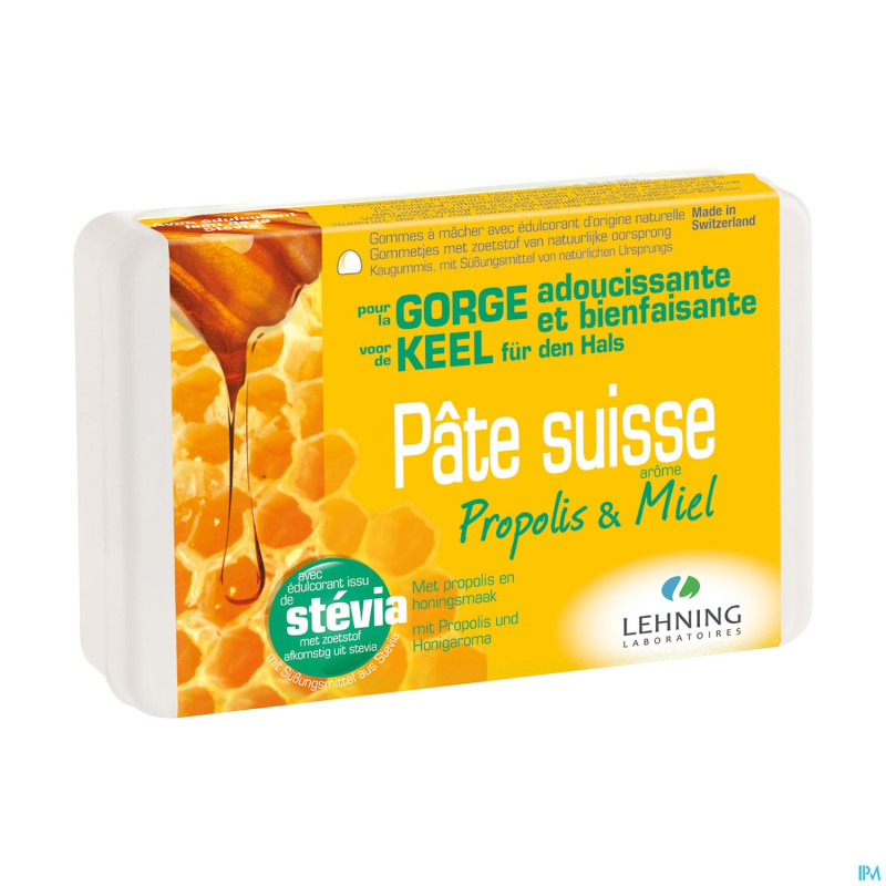 Pate suisse gorge propolis miel    50g