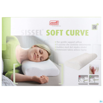 Sissel soft curve compact oreiller+taie velours