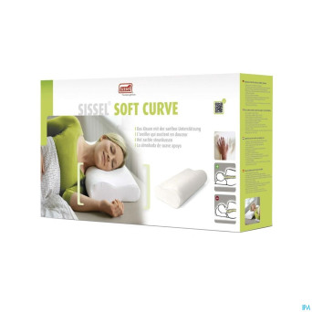 Sissel soft curve oreiller m + taie velours