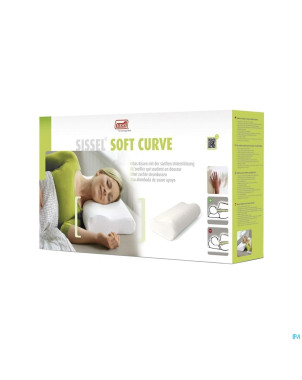 Sissel soft curve oreiller m + taie velours