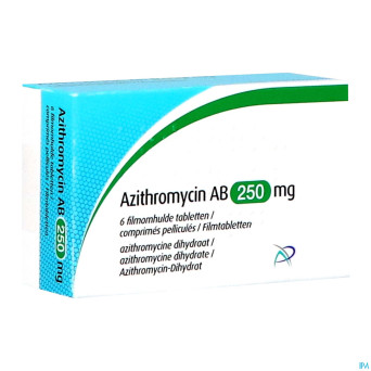 Azithromycin ab 250mg comp pell  6 x 250mg