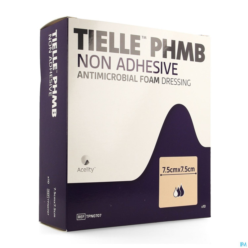 Tielle phmb pans hydropolymere    7,5x 7,5cm 10
