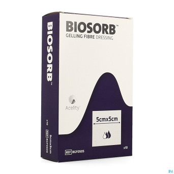 Biosorb pans fibre gelifiante  5 x  5cm 10