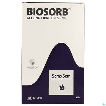 Biosorb pans fibre gelifiante  5 x  5cm 10