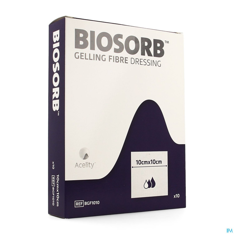 Biosorb pans fibre gelifiante 10 x 10cm 10