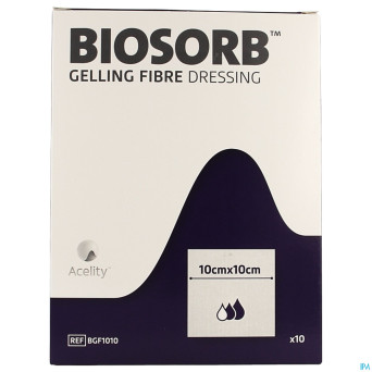 Biosorb pans fibre gelifiante 10 x 10cm 10