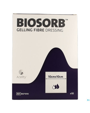 Biosorb pans fibre gelifiante 10 x 10cm 10
