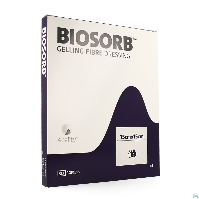 Biosorb pans fibre gelifiante 15 x 15cm  5