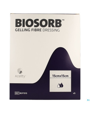 Biosorb pans fibre gelifiante 15 x 15cm  5
