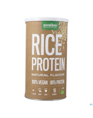 Purasana vegan riz proteine 80% nature bio 400g