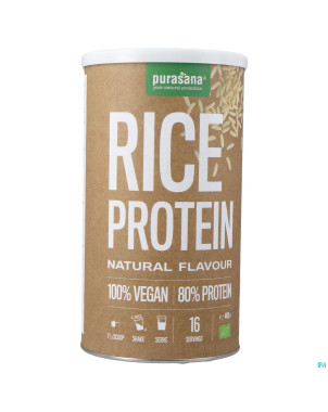 Purasana vegan riz proteine 80% nature bio 400g