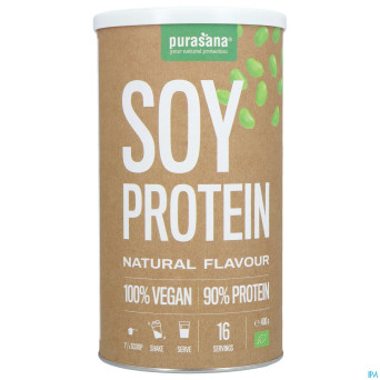 Purasana vegan soja proteine 90% naturel bio  400g
