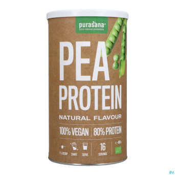 Purasana vegan pois proteine 80% nature bio   400g