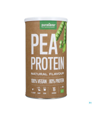 Purasana vegan pois proteine 80% nature bio   400g