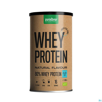 Purasana whey proteine pdr 80% nature bio    400g