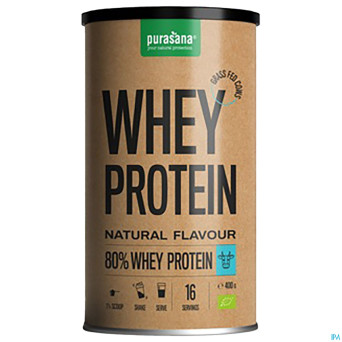 Purasana whey proteine pdr 80% nature bio    400g
