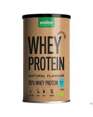 Purasana whey proteine pdr 80% nature bio    400g