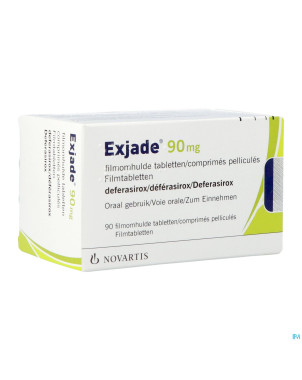 Exjade  90 mg comp pell 90 x  90 mg