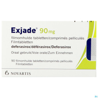 Exjade  90 mg comp pell 90 x  90 mg