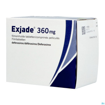 Exjade 360 mg comp pell 90 x 360 mg