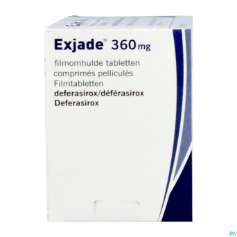Exjade 360 mg comp pell 90 x 360 mg