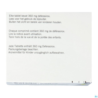 Exjade 360 mg comp pell 90 x 360 mg