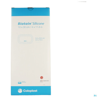 Biatain silicone adhesive ster 10,0x30,0cm 5 33401