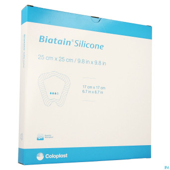 Biatain silicone adhesive ster 25,0x25,0cm 5 33405